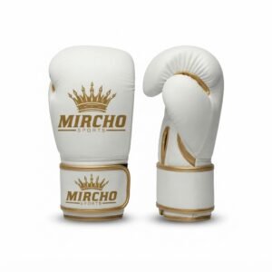 Mircho F4 White And Gold Boxing Gloves