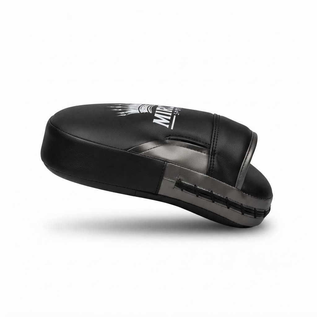 A pair of black boxing focus pads displayed side by side against a white background. - alternate view 4